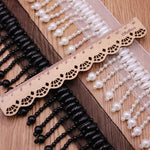 ruban décoratif blanc ovales dentelle classique mariage tulle élastique matériaux couture fixations invisibles