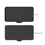 support savon silicone rayures ondulées gris noir vert moderne pratique