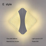 lampe murale moderne gris marbre éclairage quotidien cuisine chambre coucher entrée 9W LED