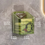 organiseur mural transparent multifonctionnel moderne brosse dents bouteilles cosmétiques serviettes minimaliste adhésif rangement sdb