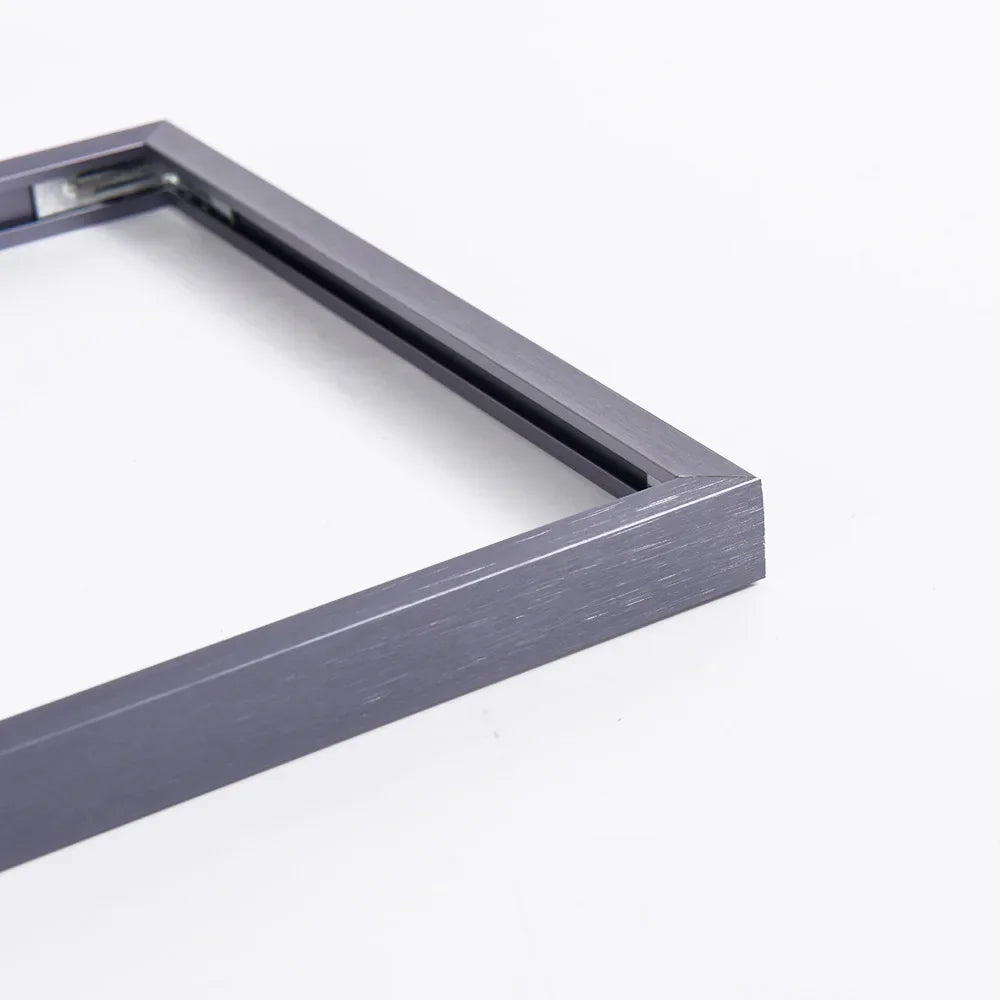 cadre photo classique or noir aluminium 18x18cm 20x20cm 25x25cm 30x30cm clips métalliques toile peinte