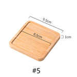 assiettes bambou naturel moderne rustique grain bois plante artificielle fleur gobelet savon liquide