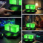 lampe led flottante maglev billets orange contemporaine technologie noël anniversaire mariage