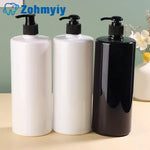 flacon rechargeable savon liquide moderne noir blanc transparent Pompe