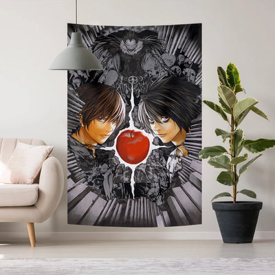 Tapisserie murale Death Note imprimée polyester