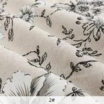 tissu imprimé fleurs feuilles beige bleu rouge résistance abrasion classique vintage 180x150cm 45x150cm 90x150cm