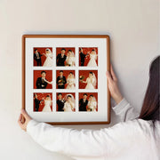 cadre photo bois marron classique 12 16 25 photos mariage romantique
