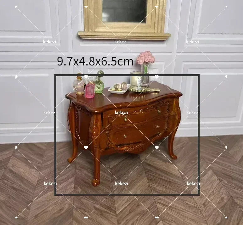 miniature chaise bois décorative meubles maison poupée classique scène miniature 112