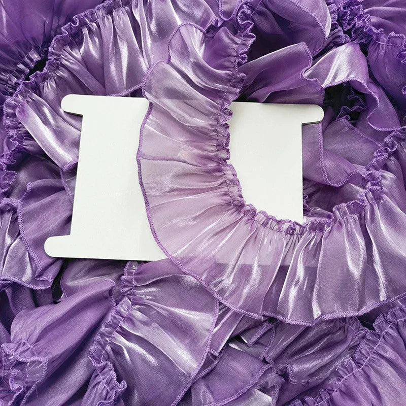 rubans plissés satinés polyester blanc rose violet bleu vert clips mariage élégants classiques
