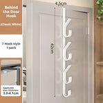 porte sacs mural blanc adhésif griffes moderne minimaliste PVC