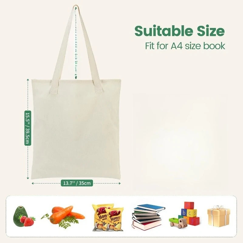 sac main uni toile beige clair classique sans fermeture éclair poignées affaires durable réutilisable