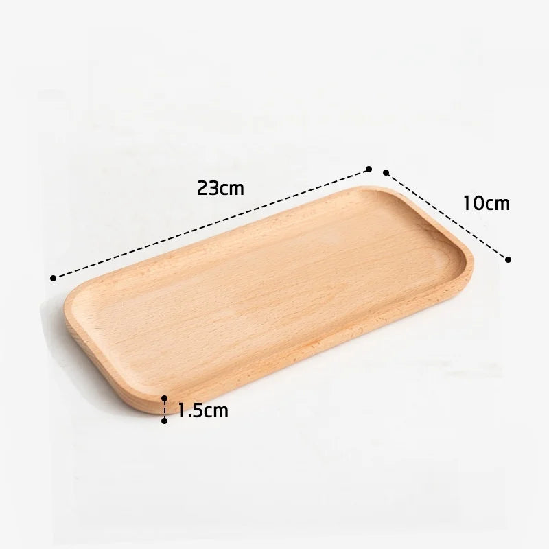assiettes bois naturel assiettes carrées ovales différentes tailles minimaliste rustique