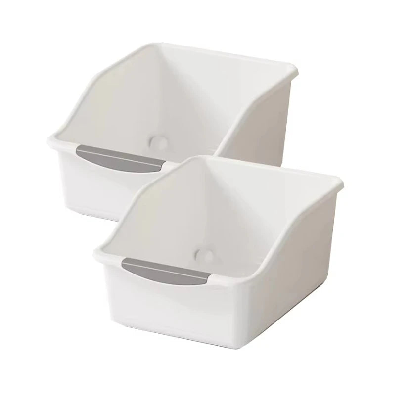 boîtes rangement cuisine épices condiments plastique pp modernes pratiques beige orange gris poignées couvercles