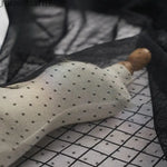 tulle polyester blanc rose noir rouge motifs points translucide textile bricolage fashion cute