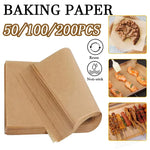 papier cuisson marron clair 8x12 16x12 16x16 feuilles antiadhésives écologiques
