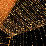 guirlande lumineuse led 100m 800 led blanc chaud moderne décoration noël extérieure fête nouvelle