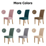 Housse chaise moderne gris foncé rayures horizontales élastique imperméable polyester
