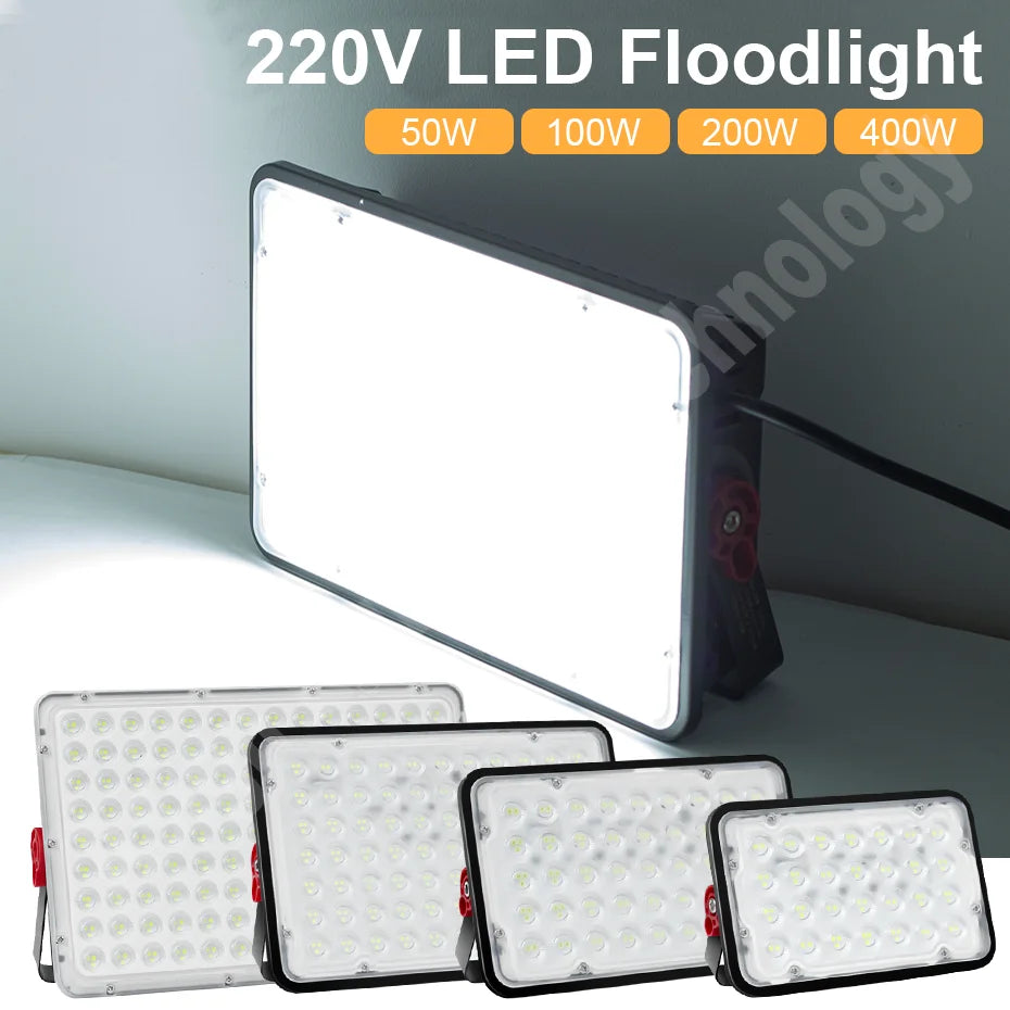 projecteur led extérieur ip66 moderne 50w 100w 200w 400w blanc noir