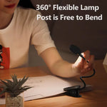 lampe moderne led rechargeable pince usb noir flux lumineux continu toucher interrupteur