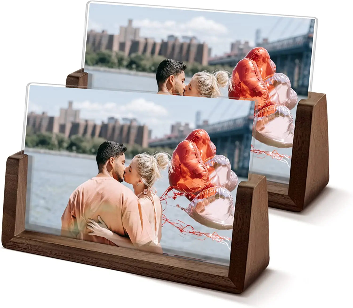 Ensemble de cadres photo multicolores en forme de U