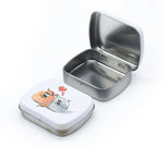 boîtes métal réutilisables fleurs motifs vintage noir blanc bleu rose vintage organisateur maison