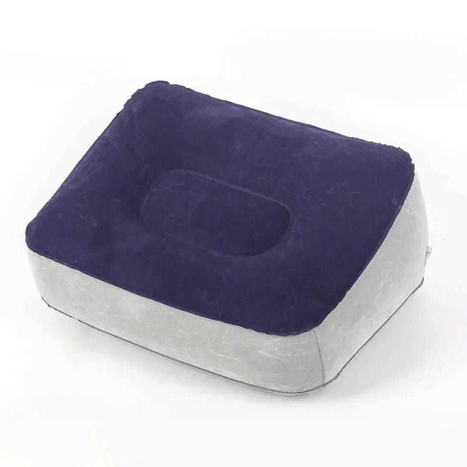 coussin d'appoint velours violet gris confortable moderne gonflable pvc