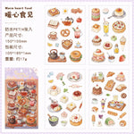 sticker mignon multicolore animaux fruits fleurs pique nique détails illustré clips boisscrição automática aqui