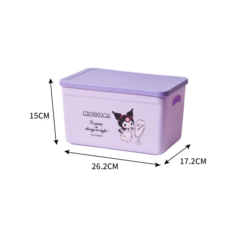 boîtes rangement plastique imperméable my melody pom pom purin multiple utilisations poignées