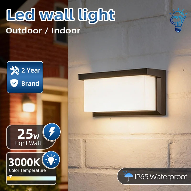 lampes murales led modernes étanches ip65 blanc noir grisextérieur résidentiel chambre salon jardin