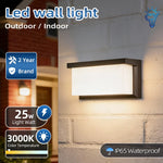 lampes murales led modernes étanches ip65 blanc noir grisextérieur résidentiel chambre salon jardin