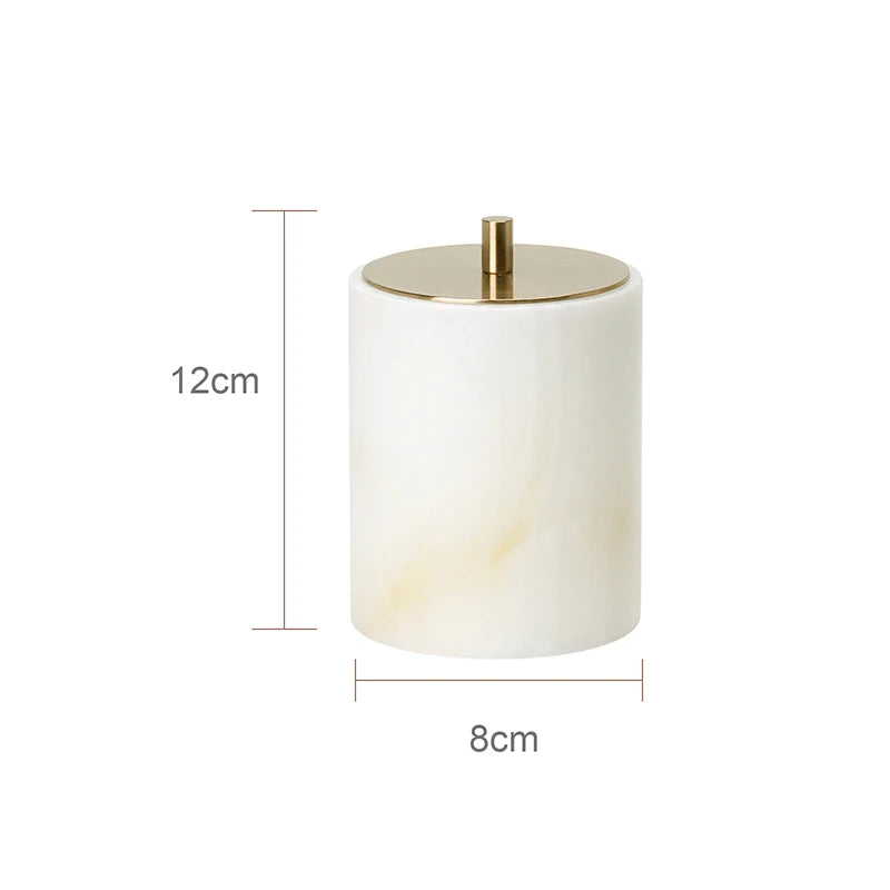ensemble accessoires salle bain marbre blanc onyx distributeur savon plateau pot brosse dents