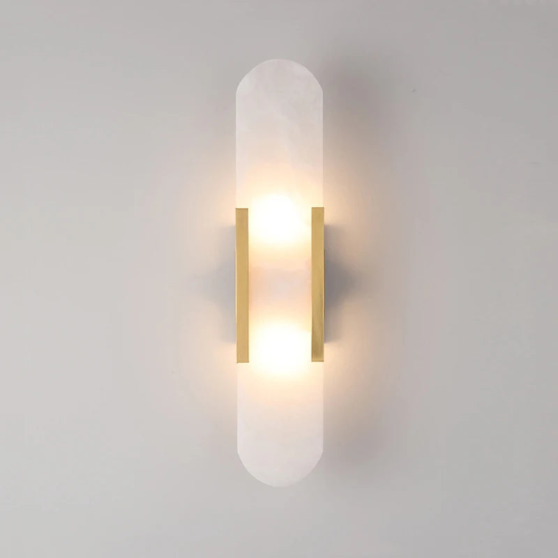lampe murale moderne marbre dorée blanc applique murale fixations led chambre salon