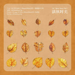 feuilles artificielles orange rouge vert bleu marron jaune adhésives scrapbooking bricolage papeterie manuelle naturelle