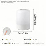 lampe tactile rechargeable led blanc moderne sans fil usb ambiance chambre table