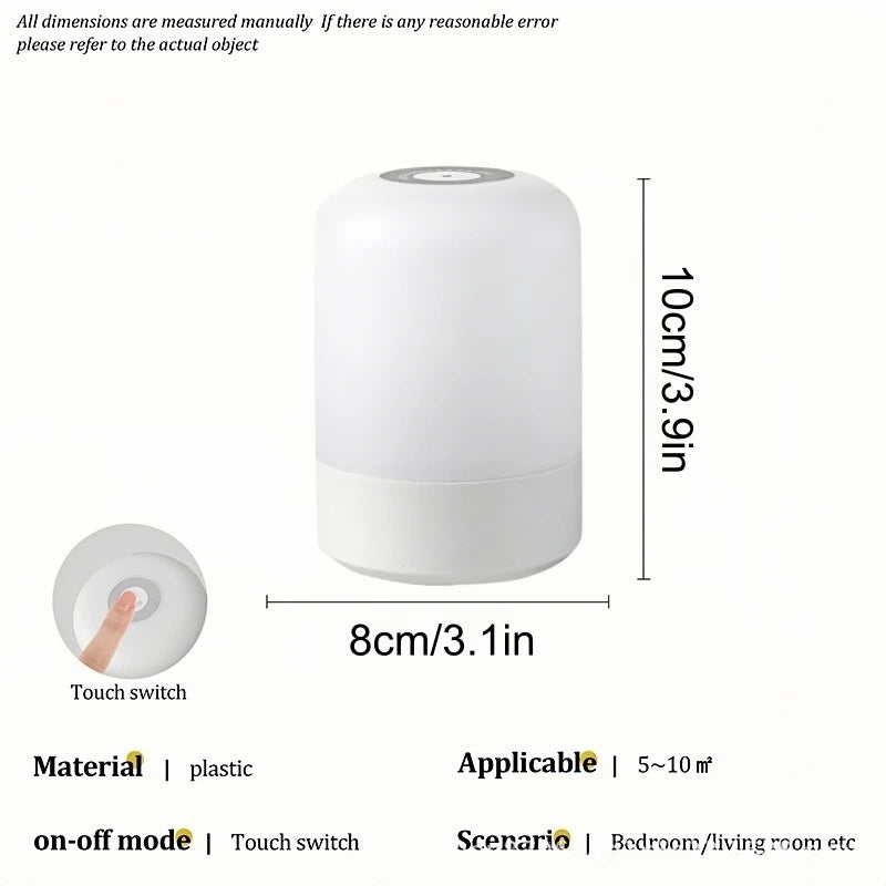 lampe tactile rechargeable led blanc moderne sans fil usb ambiance chambre table