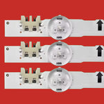 bande led blanc ronds brillants moderne connecteurs 1005mm opaques téléviseur éclairage