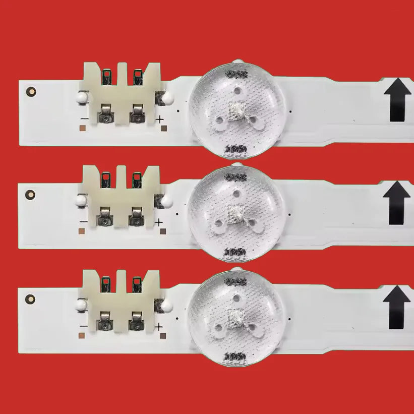bande led blanc ronds brillants moderne connecteurs 1005mm opaques téléviseur éclairage