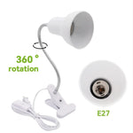 lampe moderne lampe pince réglable hauteur blanc minimaliste prise us
