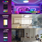 plafonnier intelligent led rgb blanc moderne murale éclairage quotidien adjustable smart lamp