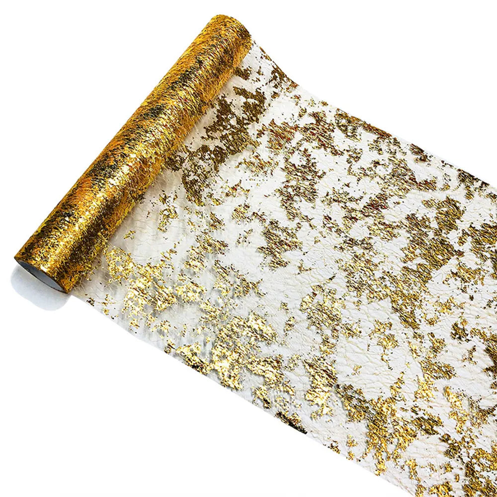 tableau pailleté doré sequins nappes fêtes thème mariage noël anniversaire