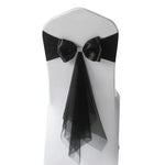 décoration chaise mariage sash papillon tulle organza couleur variée événementiel festive reception simple