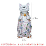 pots fleurs résine moderne figurines lapins motifs tissus carottes noeuds papillons mignons