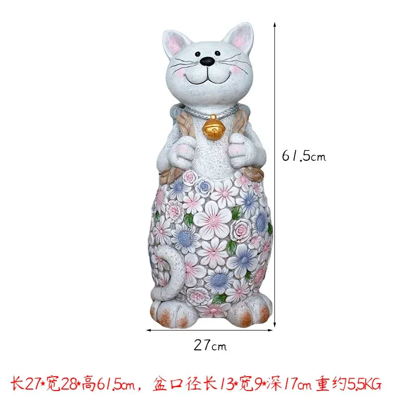 pots fleurs résine moderne figurines lapins motifs tissus carottes noeuds papillons mignons