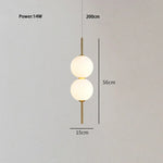 lumière suspendue moderne verre opalescent tête lit décorative chambre minimaliste
