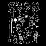 Application de stickers décoratifs sur une fenêtre moderne