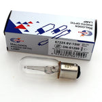 ampoule halogène transparente 6v 15w base ba15d filament classique industrielle