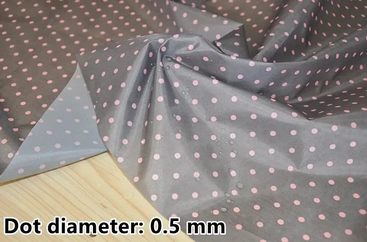 tissu imprimé imperméable motif points blancs coton bricolage couture décoration intérieur multi couleur