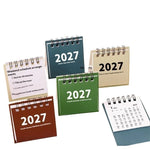 calendrier minimaliste spirale couleurs douces pages notes 2027 mémorisables moderne