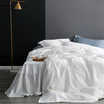 drap lit uni beige clair soie 100 housses oreillers plat taies lit chambre qualité