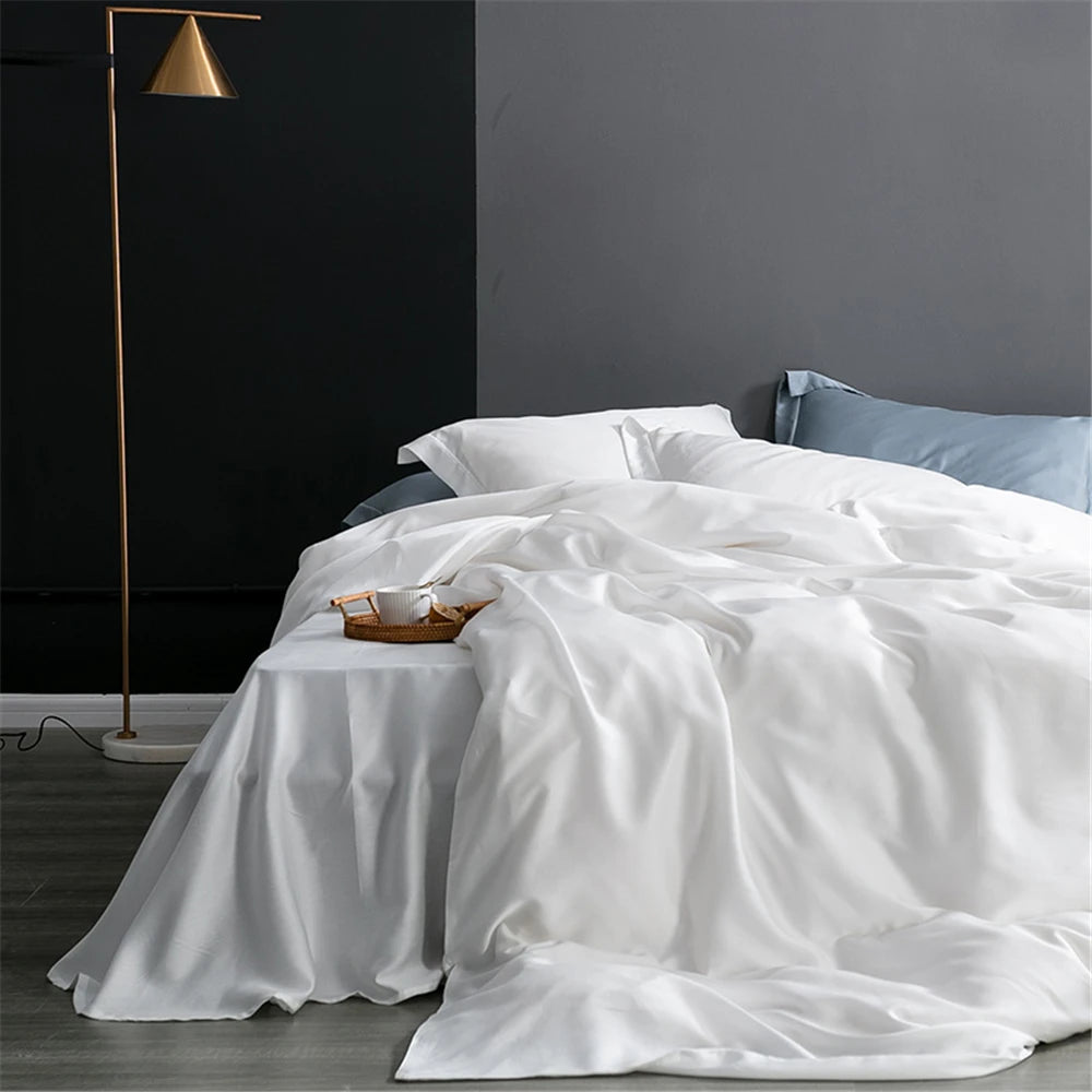 drap lit uni beige clair soie 100 housses oreillers plat taies lit chambre qualité